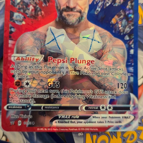 CM Punk Pokemon Card - Picture 6 of 10